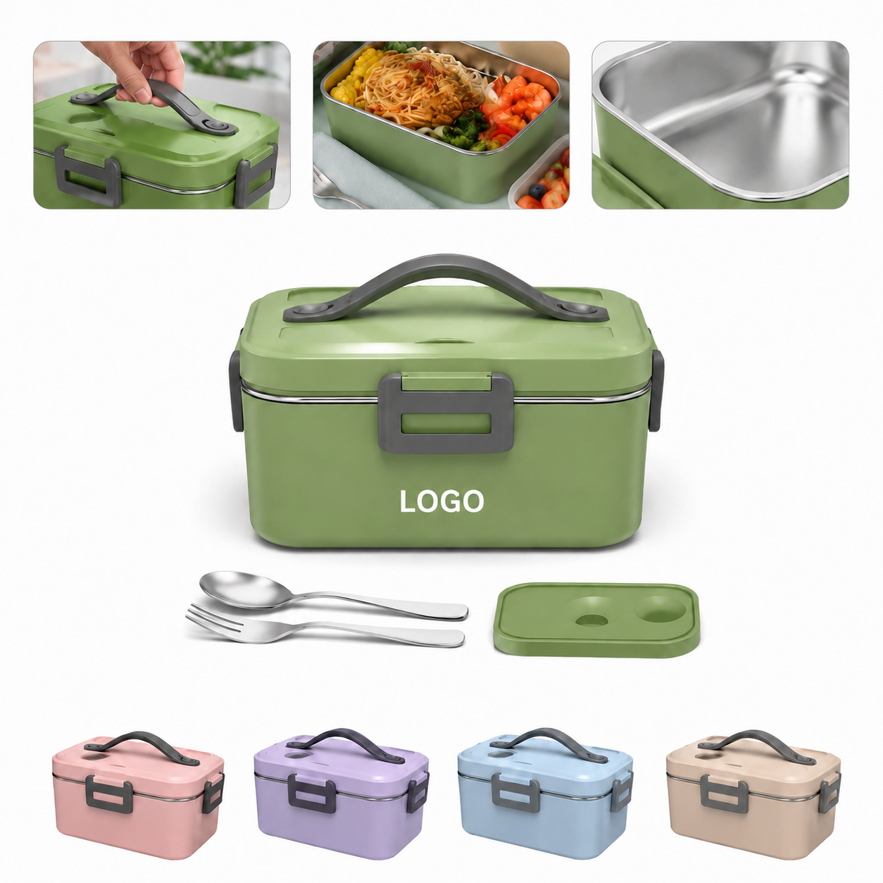 Thermal Portable Electric Food Warmer with Stainless Steel Liner