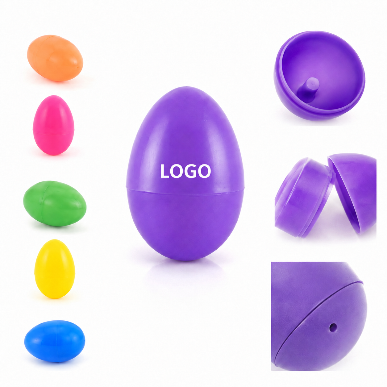 Reusable Snap-Closure Plastic Egg Containers for Event Prizes