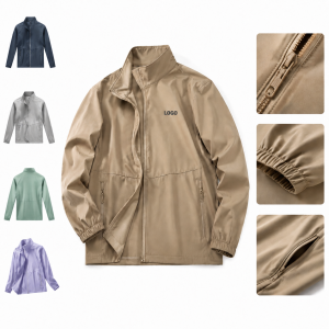 Men's Unlined Full-Zip Windbreaker Shell Jacket