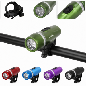 Compact Multi-LED Bicycle Safety Light with Adjustable Mounting Bracket