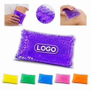 Compact Rectangular Gel Bead Cooling Compress for Therapy