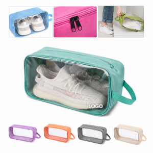 Transparent Window Shoe Organizer with Integrated Carrying Handle
